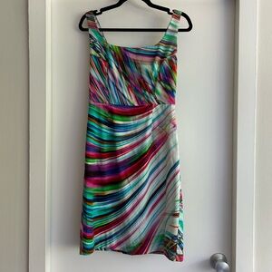 An Original Milly of New York colorful cotton sleeveless mini dress